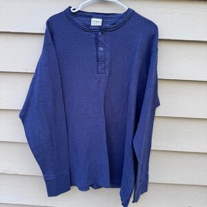 Llbean Men's Navy and Blue Jumper